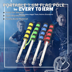 Trọng Lượng Nhẹ 160Cm 1.6M Mở Rộng Kính Thiên Văn Cực Thép Không Gỉ Xách Tay Có Thể Đóng Mở Cờ Nhân Viên Cho Quảng Cáo Cờ Biểu Ngữ - Product Image 2