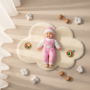 Poupée en vinyle rembourrée / Mannequin d'entraînement pour soins de maternité / Poupée en tissu pour exercices passifs de massage du bébé 30-50cm - Product Image 1