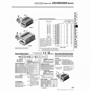Válvula Solenoide Neumática SMC Válvula de Control de VQ2200-5W1 - Product Image 1