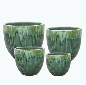 Kit de <span class=keywords><strong>pot</strong></span> de fleurs <span class=keywords><strong>en</strong></span> céramique, <span class=keywords><strong>pot</strong></span> <span class=keywords><strong>en</strong></span> <span class=keywords><strong>terre</strong></span> <span class=keywords><strong>cuite</strong></span> émaillé pour jardin <span class=keywords><strong>extérieur</strong></span>, <span class=keywords><strong>pot</strong></span> <span class=keywords><strong>en</strong></span> argile pour plantes, pour la plantation - Product Image 3