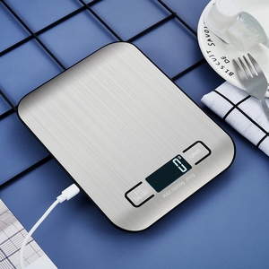 Fabrik OEM & ODM Rechteck Design 10kg <span class=keywords><strong>Digital</strong></span> anzeige Batterie betriebene Lebensmittel Edelstahl Elektrische Küchen waage - Product Image 3