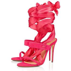 2024 personnalisé usine nouveau Design grande taille fête femmes talons hauts mode cheville Wrap à bretelles Banquet chaussures sandales mode - Product Image 5