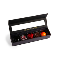Boîte à Chocolats Écologique de Luxe avec Logo Personnalisé, Qualité Alimentaire, Fermeture Magnétique en Carton Rigide, Emballage Cadeau pour Truffes, Ruban, pour Dubaï