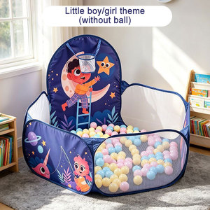 Tente de jeu pliable pour enfants, facile à ranger, maison de jeu <span class=keywords><strong>pop</strong></span>-up intérieure/extérieure, piscine à balles fusée pour bébés et enfants - Product Image 2