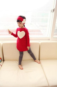 Ensemble de vêtements pour enfants printemps, t-shirts à manches longues et pantalon pour filles - Product Image 2