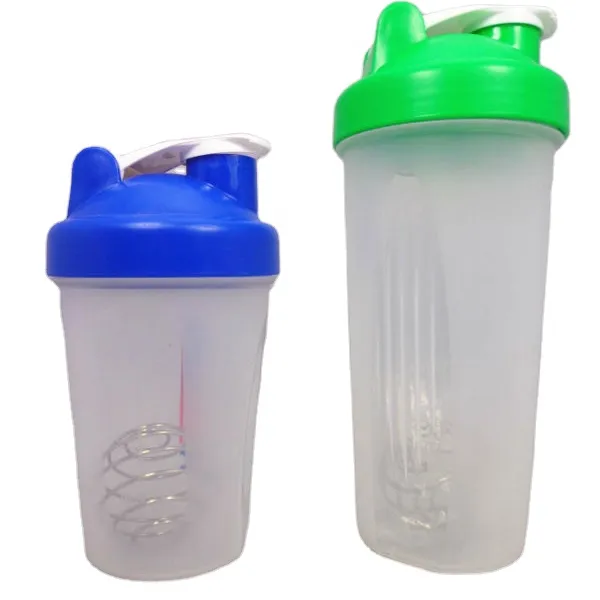 2023 neue 400ml 600ml Kunststoff-Schüttel becher Kunststoff-Protein-Shaker-Flasche für Fitness center