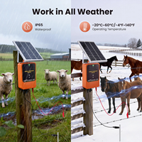 Nuevo Energizador Eléctrico Solar de 10KM para Cercas, Controlador de Pulsos de Alto Voltaje Antirrobo para Ganado, Animales, Cercas y Herramientas Agrícolas