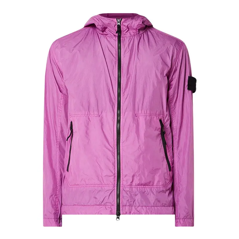 Manufacturer wholesale custom logo zipper windbreaker jacket with hood for men women sport pullover running windbreaker