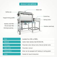 Mélangeur à ruban pour poudres sèches Guanyu : Lait, café, sucre, sel, pigments, albumine – Machine de mélange de poudres sèches