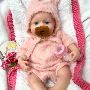 Poupée Reborn Fille de 18 Pouces, Yeux <span class=keywords><strong>Innocents</strong></span>, Membres Souples, Collection d'Artistes, Jouet Poupée - Product Image 2