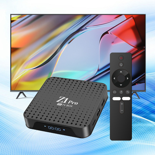 Z1pro 4K TV Set-top Box Allwinner H6 Quad Core Processor Dual WiFi Android 15 with Ethernet
