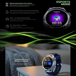Montre connectée GPS Honor GTWatch 5 Pro 41-43 mm avec écran tactile AMOLED, boîtier en acier inoxydable unisexe, bracelet en silicone, étanche 5 ATM - Product Image 2