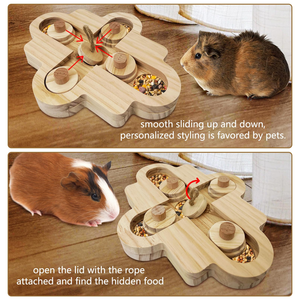 Jouets de forage pour <span class=keywords><strong>hamsters</strong></span>, jouets de forage pour rats, jouets de puzzle pour lapins, jouets interactifs pour lapins, jouets d'enrichissement en bois pour <span class=keywords><strong>hamsters</strong></span> - Product Image 3