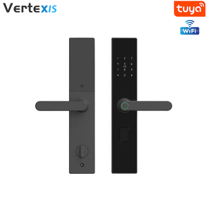 กุญแจอิเล็กทรอนิกส์ดิจิตอลไบโอเมตริกซ์สแกนลายนิ้วมือ Vertexis TTlock Smart WiFi สีดำ สำหรับใช้ในบ้าน โรงแรม/อพาร์ตเมนต์ รุ่น F18 - Product Image 1