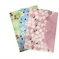Pochette de rangement transparente en PP colorée A5 A4 avec fermeture à pression pour fournitures scolaires – Vente en gros