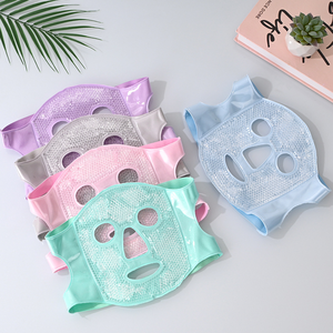 Masque facial et oculaire rafraîchissant en gel, compresse chaude et froide, masque de sommeil SPA pour le visage, avec perles de gel, pack de glace - Product Image 1