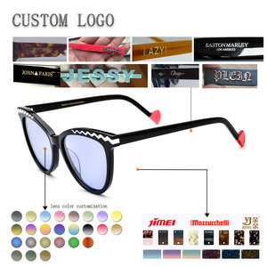 Lunettes de soleil œil de chat, monture colorée, verres miroir roses, protection UV 100%, pour femmes adultes - Product Image 2