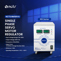 Vente directe usine NCTS RM10KVA Régulateur de tension automatique monophasé de type servomoteur, entrée 150-250V, précision 2%, 50/60Hz Auto