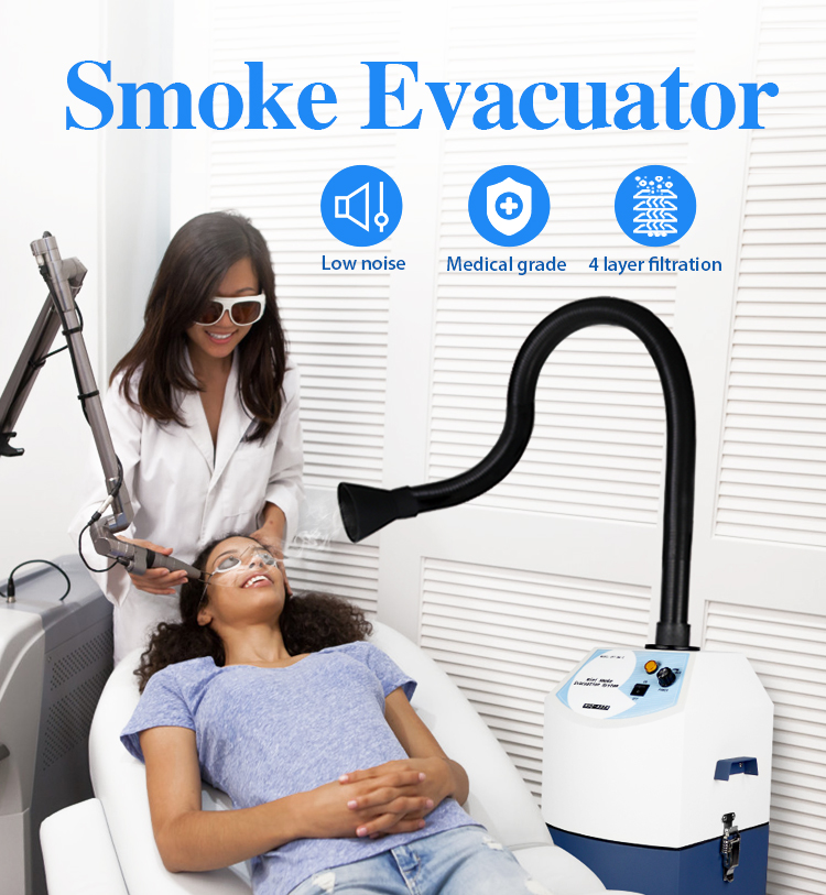 3 Layer Smoke Evacuator Machine Air Cleaning