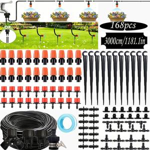 Kit de riego por goteo para jardín, 30 metros, 1/2 pulgada, PVC, sistema de riego automático para plantas de exterior, fácil instalación - Product Image 1