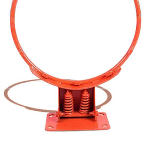 Aros de Baloncesto de Acero Metálico para Exteriores, Canastas de Baloncesto Resistentes de 35 cm y <span class=keywords><strong>45</strong></span> cm Estándar en Naranja y Negro - Product Image 4