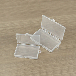 Transparent Plastic <b>Storage</b> <b>Box</b> Rectangle Covered Jewelry Seed Bead Desktop Organizer PP <b>Material</b> 80 90 100mm Long Hooks - Product Image 4