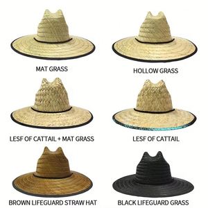 Sombreros de Paja de Salvavidas con Diseño de Personajes para Verano, Venta al por Mayor, con Parche de Logotipo Personalizado, para Surf, Safari, Pesca y Playa - Product Image 6