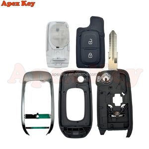 Carcasa de llave remota plegable de 2 botones HU136te para Renault Megane 3, Dacia Duster, Kadjar, Captur, Symbol, FCC ID: CWTWB1G767 - Product Image 3