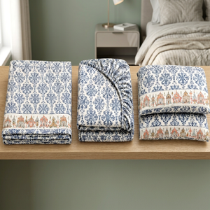 Juego de Ropa de Cama de Viscosa de Bambú de 4 Piezas, Tamaño King, Juego de Sábanas y Edredón con Estampado Personalizado, Textil para el Hogar - Product Image 3