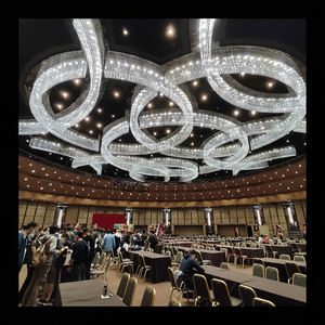 Lámparas de Araña Personalizadas de Diseño Gratuito para Salón de Conferencias, Hotel, Centro de Exposiciones, Centro Comercial, Lámpara Colgante Decorativa de Lujo - Product Image 1