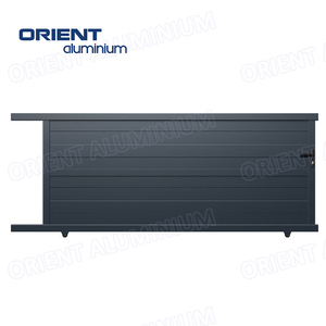 Alliage d'aluminium Nouveau modèle de conception de porte d'entrée moderne Conception de pilier de porte d'entrée Couleur de porte principale d'allée de maison - Product Image 5