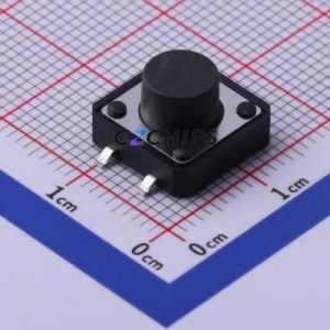 TS-1094S-A8B3-D1 Tactile Switch SMD-4P,12x12mm Switch Single Pole Single Throw Round Button 2.5N 12mm - Product Image 1