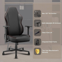 Accoudoirs ajustables Chaise de bureau ergonomique Échantillon gratuit Chaise PC pour joueur vidéo Chaise à bascule perforée en cuir véritable Chaise de jeu de laboratoire