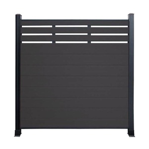 UVプルーフシルバーグレーカラーWPCパネルプライバシーフェンスパネル - Product Image 5