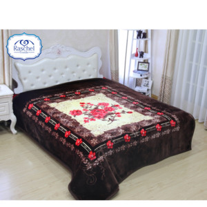 New 100 <span class=keywords><strong>polyester</strong></span> Hàn Quốc phong cách raschel chăn sản xuất tại Trung Quốc - Product Image 5