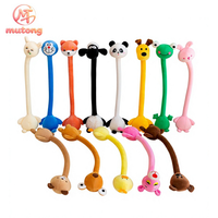 Boneka Hewan Leher Panjang yang Dapat Digantung, Pengikat Tirai, Mainan Berbunyi, Boneka Beruang Rubah untuk Dipeluk, Dekorasi Tas Serbaguna, Ornamen Plush