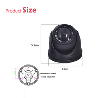Caméra de recul USB Firecore H-03-USB 10 LED infrarouges grand angle 1080P Full HD ADAS étanche 5G SIM pour bus