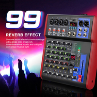 Console de mixage DJ professionnelle TNH SI-4U 4 canaux pour scène, avec 99 effets DSP, écran numérique, MP3 et Bluetooth