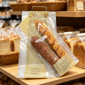 Sacs en polyéthylène transparents LDPE personnalisés <span class=keywords><strong>de</strong></span> qualité alimentaire avec fermeture à languette pour l'emballage <span class=keywords><strong>de</strong></span> pain <span class=keywords><strong>de</strong></span> mie, sacs à pain en plastique à languette pour boulangerie - Product Image 2