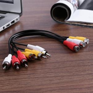 Prix d'usine <span class=keywords><strong>3</strong></span> <span class=keywords><strong>RCA</strong></span> Femelle vers <span class=keywords><strong>6</strong></span> <span class=keywords><strong>RCA</strong></span> Mâle Splitter Audio Vidéo Adaptateur Câble AV Transmission de données universelle Câble <span class=keywords><strong>RCA</strong></span> - Product Image 2