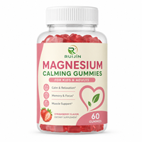 Gummies Calmantes au Magnésium pour Enfants et Adultes – Sommeil, Détente, Concentration, Soutien Musculaire – Supplément Fraise OEM ODM – 60 Gummies