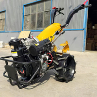 Motoculteur à quatre roues à haute efficacité et facile à utiliser, mini motoculteur, motobineuse, motoculteur rotatif