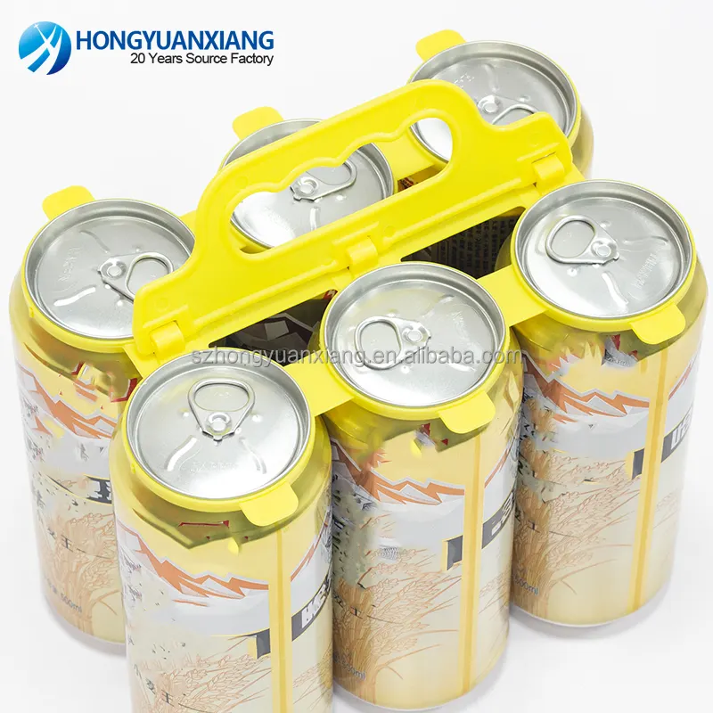 300ml 500ml/18oz cerveja Beverage Cole Plastic Holder para latas de alumínio Rodada Plástico Pode Transportadora Drink Holder Plastic Handle