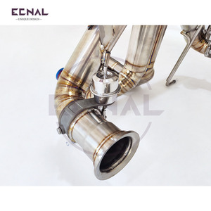 Ecnal cho Lamborghini Lp700-4 Titan van Hệ thống xả với chiều dài bằng nhau thẳng qua downpipe - Product Image 6