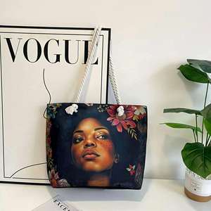 Bolsas de Compras Recicladas con Logotipo Personalizado, Bolsas de Tela de Algodón para Supermercado, Bolsas de Mano Lisas para Imprimir - Product Image 5