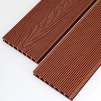 Papan Dek Komposit Tahan Lama, Ekspansi Rendah, Tahan Air, Ramah Lingkungan, Tahan UV, Tersedia Panjang Sesuai Pesanan, Warna Alami