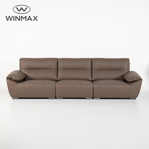ห้องนั่งเล่นสไตล์โมเดิร์นเรียบง่าย WINMAX S111 หนังแท้ สามที่นั่ง เบาะฟองน้ำทรงสี่เหลี่ยม พนักพิงตรง รุ่น S111 ของแท้ - Product Image 1