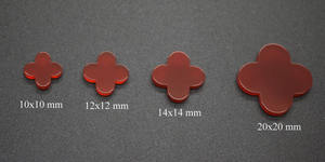 อาเกตสีแดงธรรมชาติรูปใบโคลเวอร์สี่แฉกคุณภาพสูง - Product Image 5