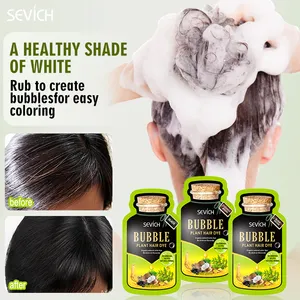 Hochwertiges halbpermanentes Haarfarbmittel Shampoo in Haarfarbe für graues Haar für Frauen