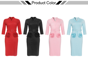 H & D Nuovi Design Abiti Taglie Forti <span class=keywords><strong>Abbigliamento</strong></span> <span class=keywords><strong>Boutique</strong></span> Donna Abiti Formali da Ufficio - Product Image 5